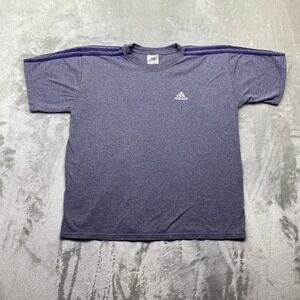 VTG Adidas Trefoil TShirt Men's S Heathered Short Sleeve Athletic Sportswear USA